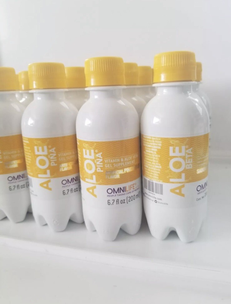 omnilife Aloe Beta Pia 24 pack 6.7oz (200ml)