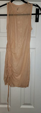 NEW Fashion Nova Summer Feeling Swim Cover Up Mocha Light Peach Dress Size S