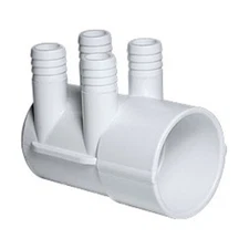 Waterway Plastics 806105121288 2" S X Dead End (4 Ports) 3/4" Rib Barb Manifold