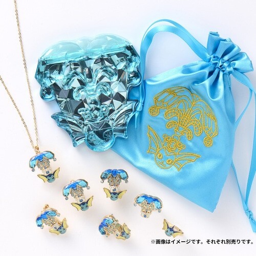 Collana Accessorio Pokemon Centro Pokémon Acqua Terastal Vaporeon - Foto 6 di 10