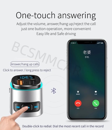 Bluetooth 5.0 Wireless Car FM Transmitter MP3 Player QC3.0 Quick Charger Adapter - Picture 14 of 16