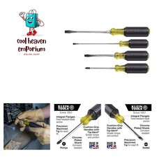 Screwdriver Set, , Slotted and Phillips Screwdrivers with Cushion-Grip Handle...