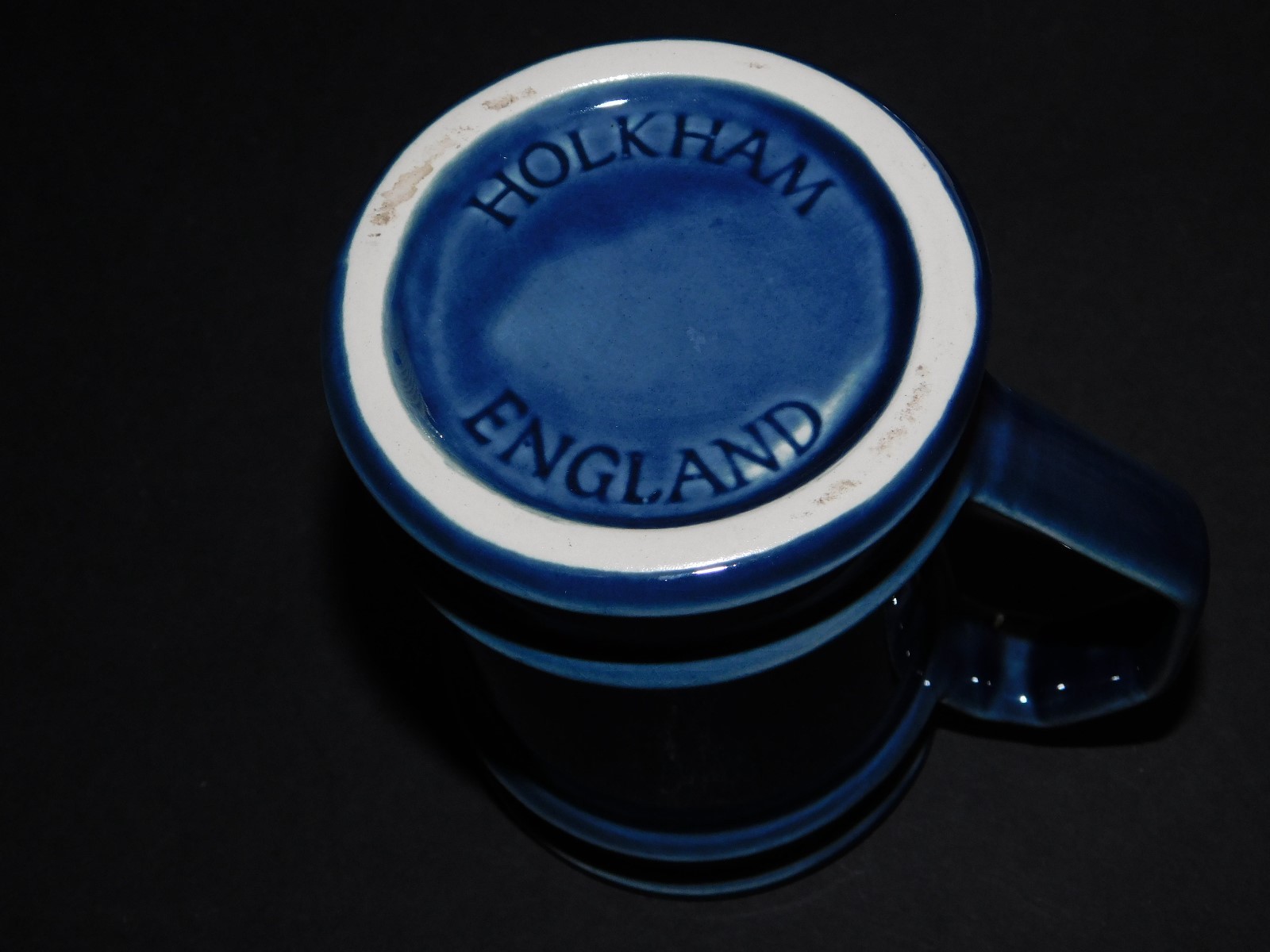 HOLKHAM POTTERY MADAME TUSSAUD 17611850 BLUE MUG eBay