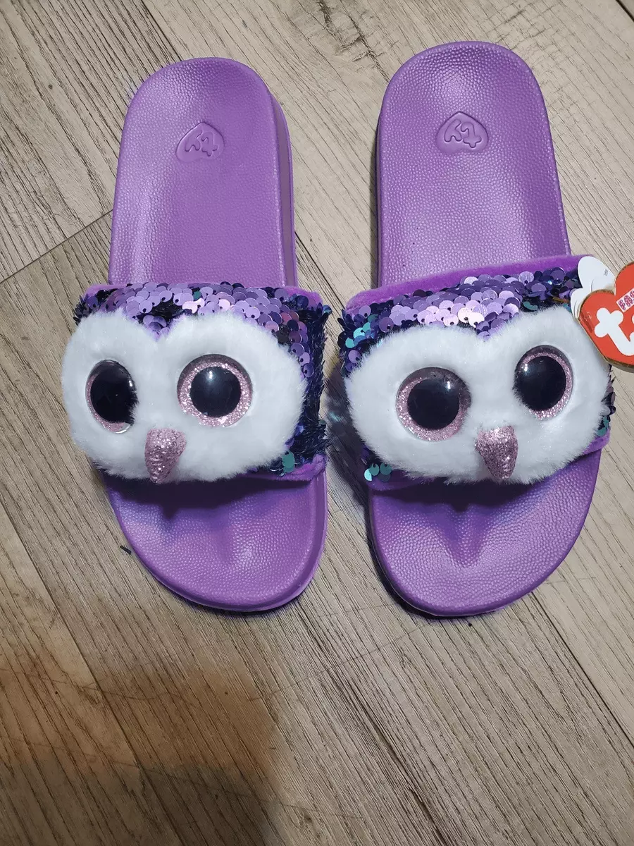 Moonlight Beanie Baby Boos kids Size 4 6 Slides Sandals Shoes
