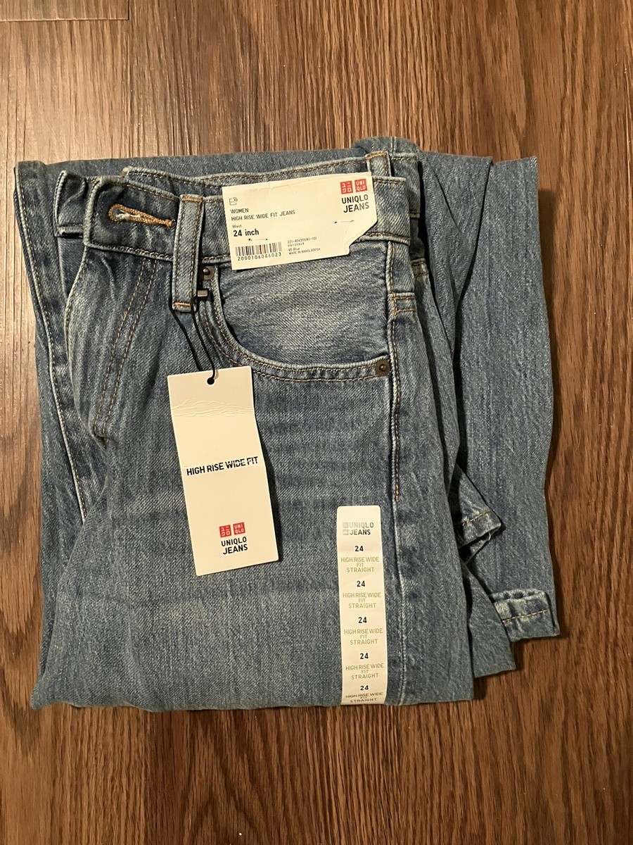 Ultra Stretch Women High Rise Straight Jeans Uniqlo Uniqlo High