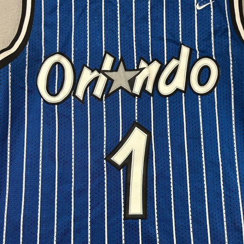 VTG Nike Orlando Magic Jersey Men Medium Blue #1 Hardway NBA Basketball Tank Top - Picture 4 of 12