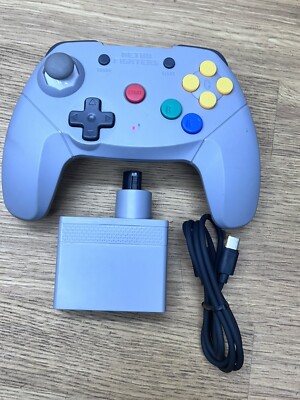 Retro Fighters Brawler64 Gray Nintendo N64 Wireless Gamepad Controller