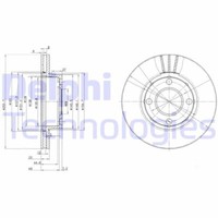 2X Delphi BG2668 Bremsscheibe FüR Audi