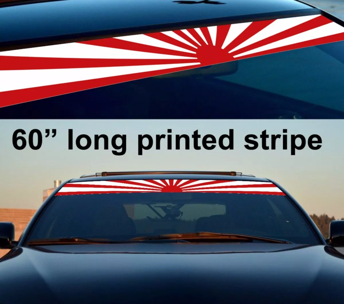 Rising Sun Windshield Banner Sun Strip