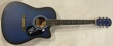 Jordan Davis Signed Autographed Buy Dirt Spin You Round Full Size Guitar JSA