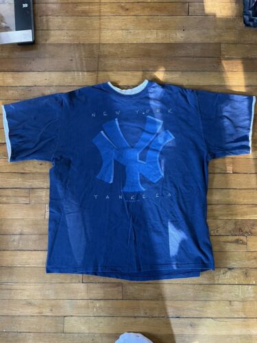 MLB New York Yankees Logo Athletic Long Sleeve Raglan T-Shirt Mens Size  Large KG
