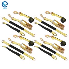 Car Tie Down Straps For Trailers With Snap Hooks 2 X 96 Ratchet Car Straps Car Tie Down Straps For Trailers With Snap Hooks 2 X 96 Ratchet Car Straps