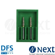 Lotx2 Dental Crown Cutter zirconia special diamond bur Coarse gold 1.8 mm DFS FG