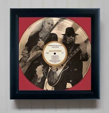 Lynyrd Skynyrd  Gold Record Etched LP Shadowbox Display