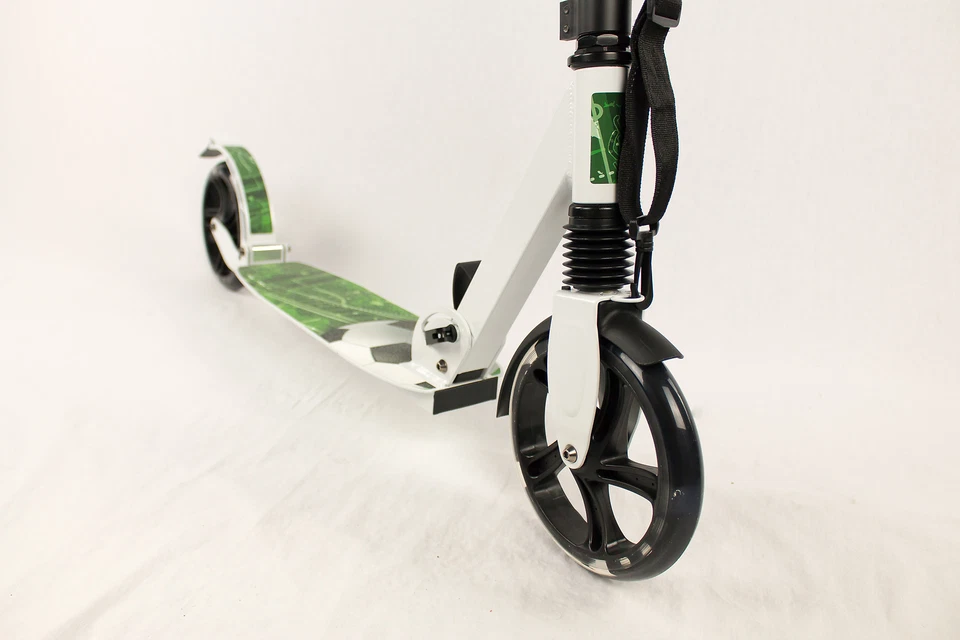 Hepros Fully Flash Scooter 200mm LED Leuchträder Cityroller Erwachsene Weiß - Bild 2 von 4