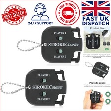 Durable Mini Golf Stroke Clickers - Count Shots for 2 Players, No Batteries