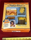 VINTAGE 1987 FISHER-PRICE #2128 WAFFLES AND SYRUP w/ ORIGINAL BOX -GENTLY USED — photo 1