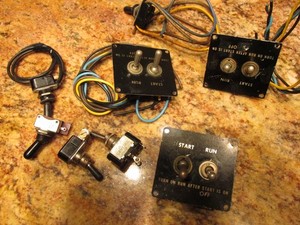 Hammond Organ Run Start switches