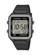 CASIO W-221H-1AJF Digital Watch Black Quartz World Time Alarm 50M Japan New F/S