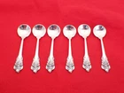 Set of 6 Wallace Sterling Silver Grande Baroque Salt Spoons SG-11