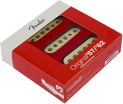 Genuine Fender Pure Vintage Original 57/62 White Stratocaster/Strat Pickups Set