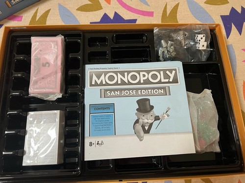Monopoly San Jose Edition California 2023 Open Box - Picture 2 of 3
