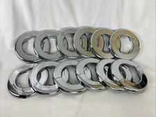 2.5" inch IPS Lot of 12 Chrome Split Pipe Spring Escutcheon Steel Ring Plates
