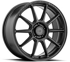 Alloy Wheels 17" Motegi Racing SS10 Black Matt For Nissan Kicks [P16] 19-22