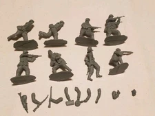 8 Conte Collectables WW2 German Wehrmacht Infantry D-DAY Figures 54mm 1/32 Scale