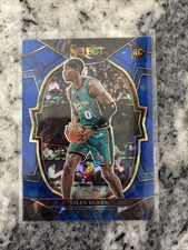2022-23 Panini Select Jalen Duren Blue Cracked Ice Rookie #98 RC Pistons