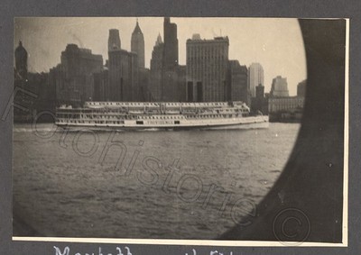 Foto USA New York Manhattan Hudson River Ausflugsschiff 1936 Fähre