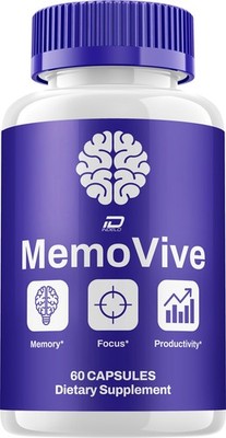 (1 Pack) Memo Vive Supplement Capsules   MemoVive Natural Blend Memory Focus