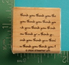 Stampin Up THANK YOU Saying Background