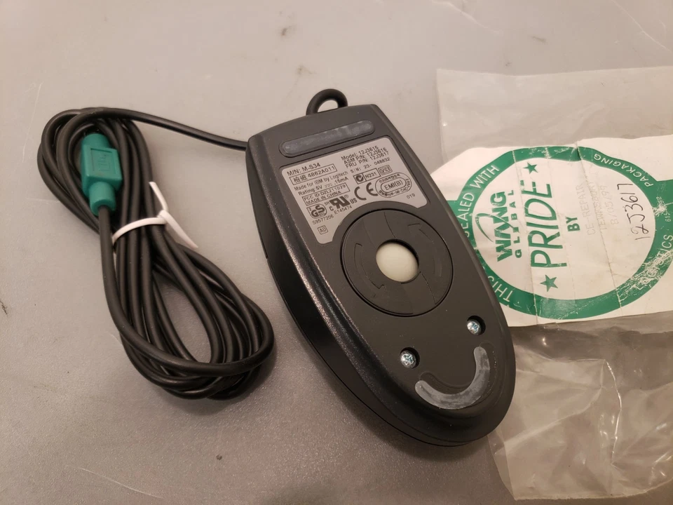 New Wang IBM PS/2 2 Button Ball Mouse M-S34 12J3615 - Image 3 of 4