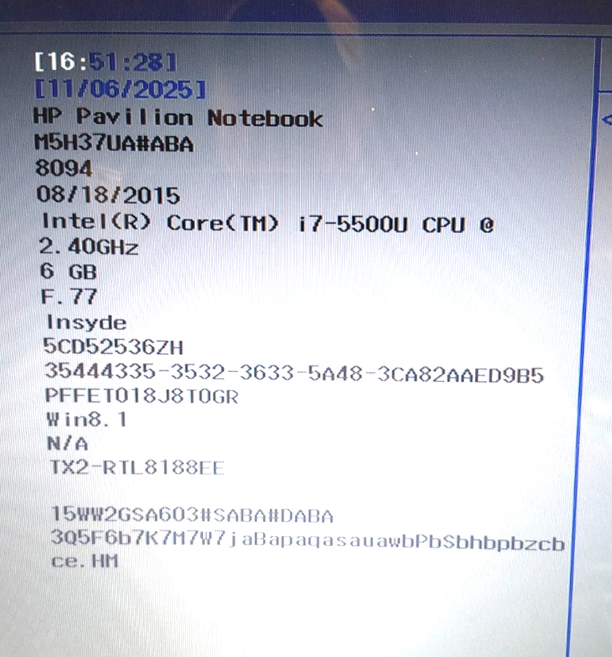Portátil HP Pavilion 17-g015dx - i7 5ta generación - piezas/reparación #584 Foto 3 de 4