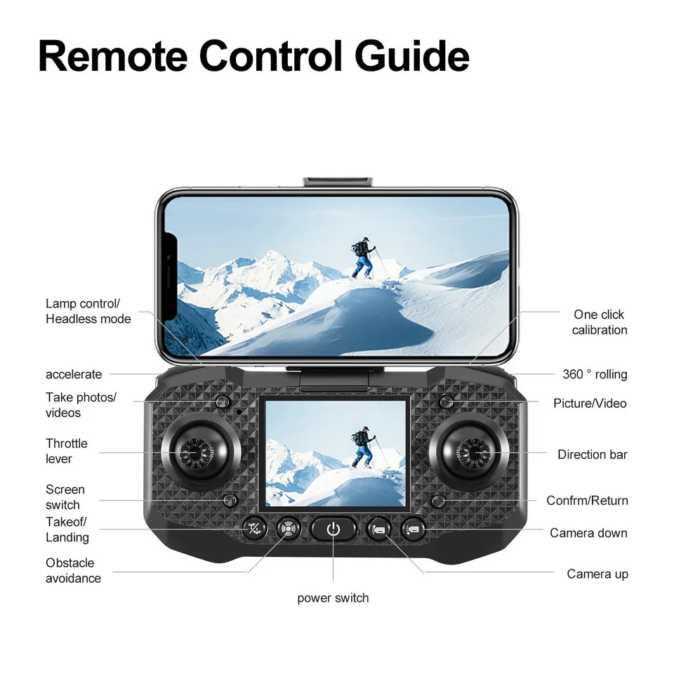 NEW IN ORIGINAL BOX S160 Drone 4K Dual Camera Obstacle Avoidance RC with Screen - Image 3 of 4