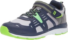Stride Rite boys Made2play Ashton Navy/Lime Sneaker Original New