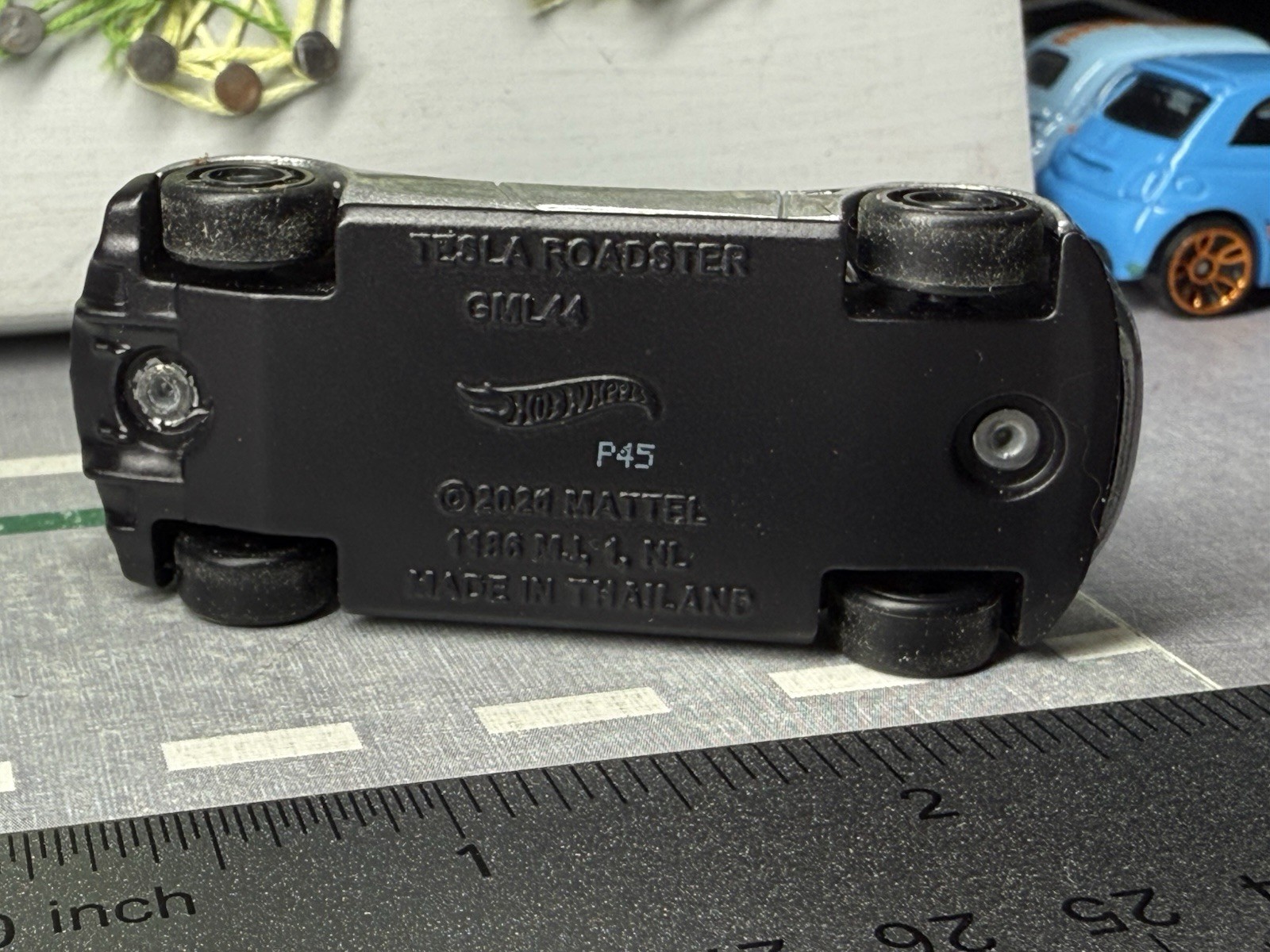 Hot Wheels 2020 Silver Tesla Roadster Mattel Car 1/64 Real Riders Culture