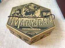 Artifacts MARY JANE vintage style hat box hexagon shape, Victorian Era feel