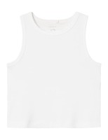 Tanktop MäDchen 134-140 Eu Name It Bright White Sl Crop Noos Baumwolle