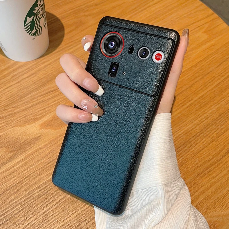 Funda protectora de cuero con blindaje híbrido a prueba de golpes para teléfono ZTE nubia Z80 Ultra Foto 4 de 4