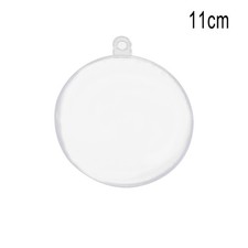 Clear Plastic Flat Baubles Perfect for Decorating Your Christmas Tree!