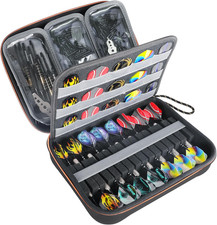 XL Semi Hard Shell Dart Case - Protective Case for 15 Piece Dart Set, Tips, Flig