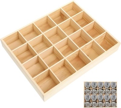 Socks Organizer Storage Box Drawer Organizer W/ 20 Compartments Underwear