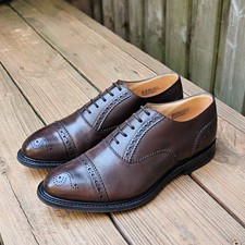 Church's Custom Grade Waltham Dress Shoes Brown Sz 8.5D US Made In England 1200