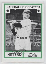 1982 TCMA Baseball's Greatest Hitters Tan Back Paul Waner #1982-28 HOF hg6