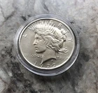 1922-D SILVER PEACE DOLLAR IN STUNNING AU CONDITION!!