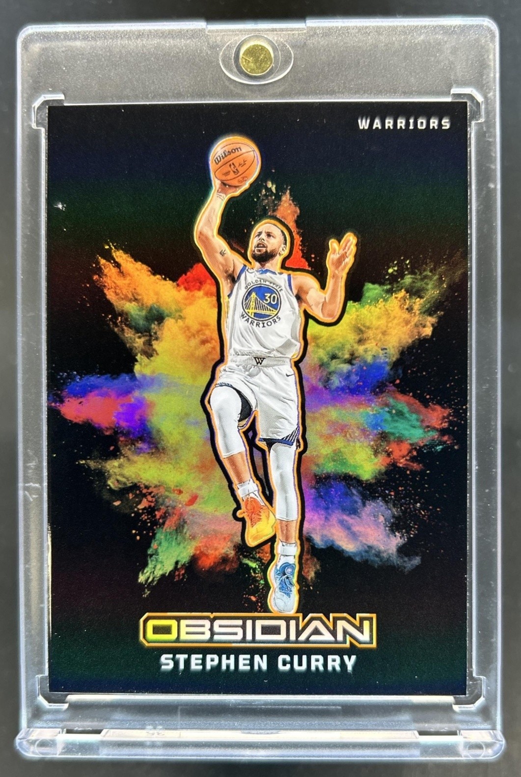 2024-25 Panini Obsidian Stephen Curry Black Color Blast SP #6 Warriors