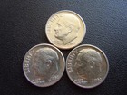 1962 D Roosevelt Dime Coin - 3 Coins #8 — photo 1