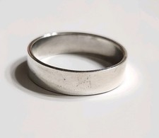 Sterling Silver 6mm plain Ring Sz 9 S628